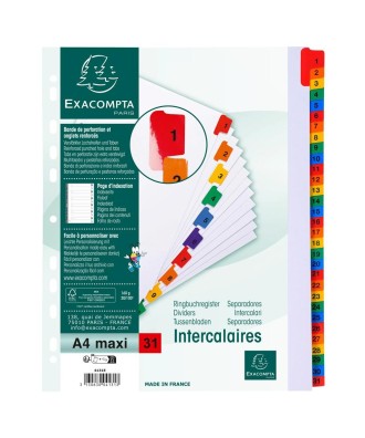 Intercal.31P A4+ carte bl./ongl.coul.imp