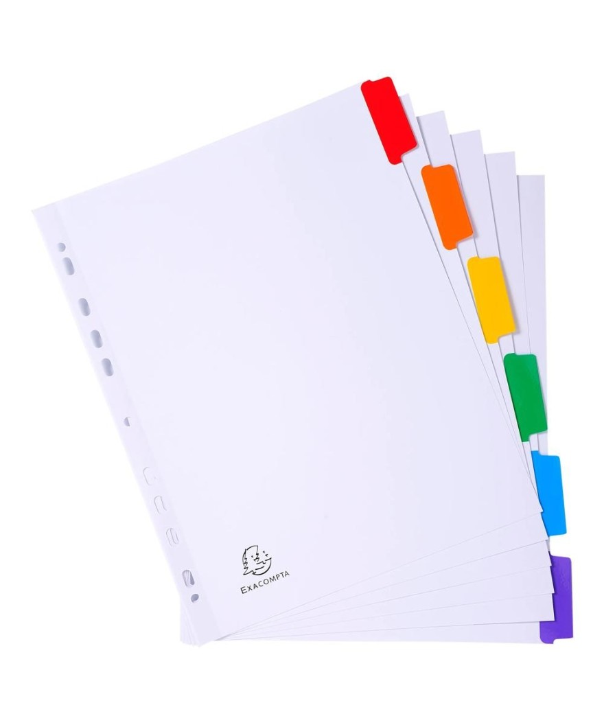 Intercal. 6P A4+ carte blan.+ongl.coul.