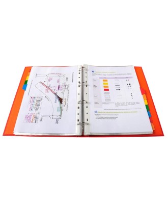 Intercal. 12P A4+ carte blan.+ongl.coul.