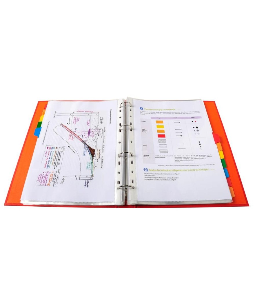 Intercal. 12P A4+ carte blan.+ongl.coul.