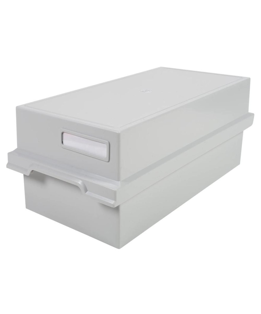 Boîte 1200 fiches A6 gris lumière