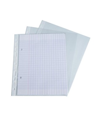 Sachet 10 Poch.perf.Ecolier PP grainé