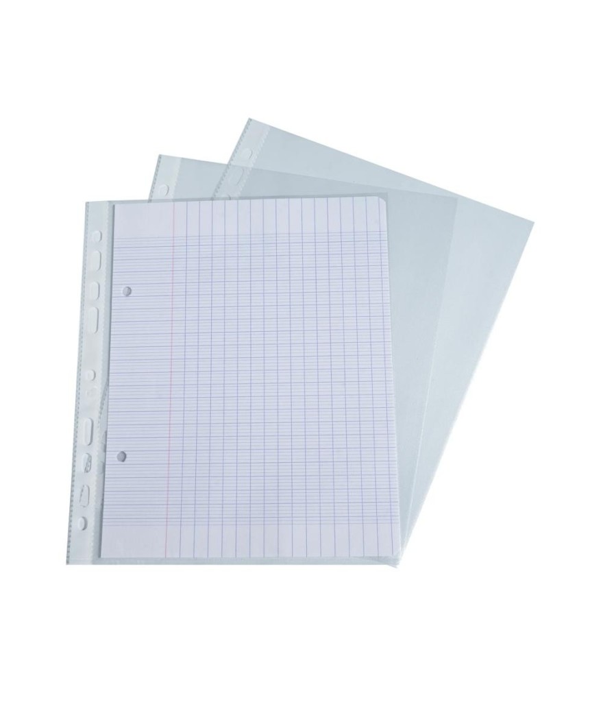 Sachet 10 Poch.perf.Ecolier PP grainé