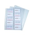 SACHET 10 POCH. A4 PP 10 cartes visite