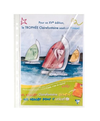 E.C.100 poch perf ouv L PP lisse 6/100e