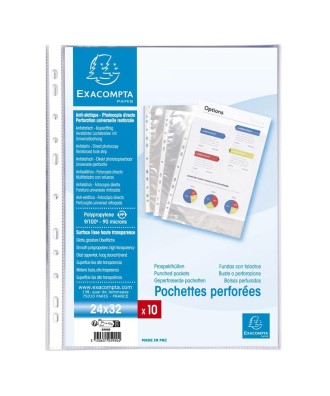Sachets 10 poch perf 32x24cm