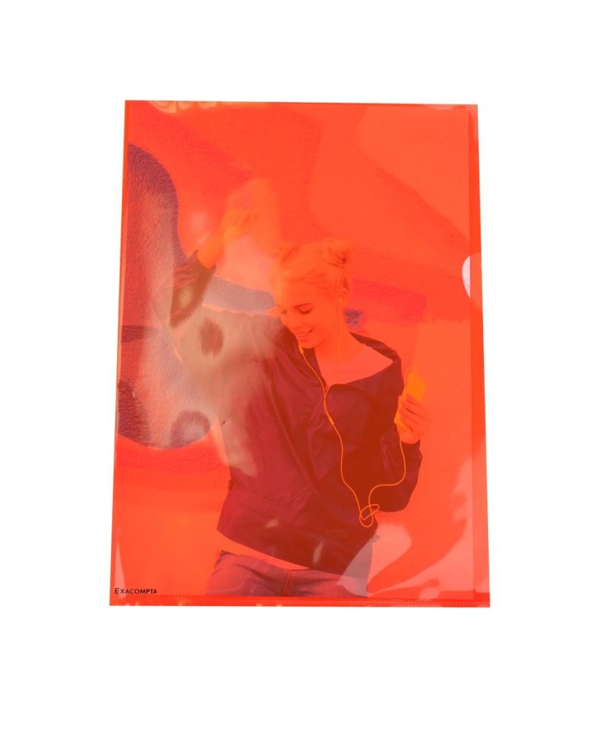 Sachet 10 poch.Coin A4 PP Lisse 120µ ass