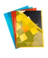 Sachet 10 poch.Coin A4 PP Lisse 120µ ass