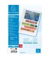 Sachet 100 poch.Coin PP Lisse cristal A5