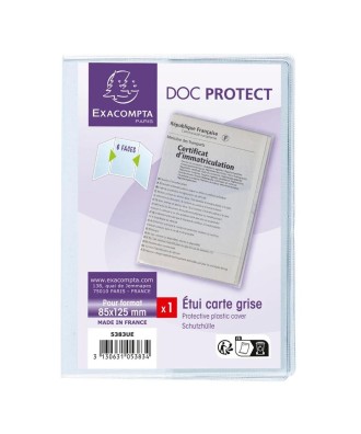 Etui de protection 3V PVC Carte Grise