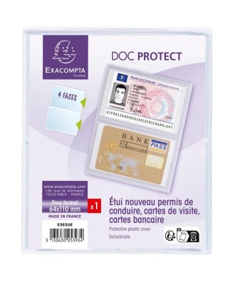 Etui protection PVC carte crédit/visite