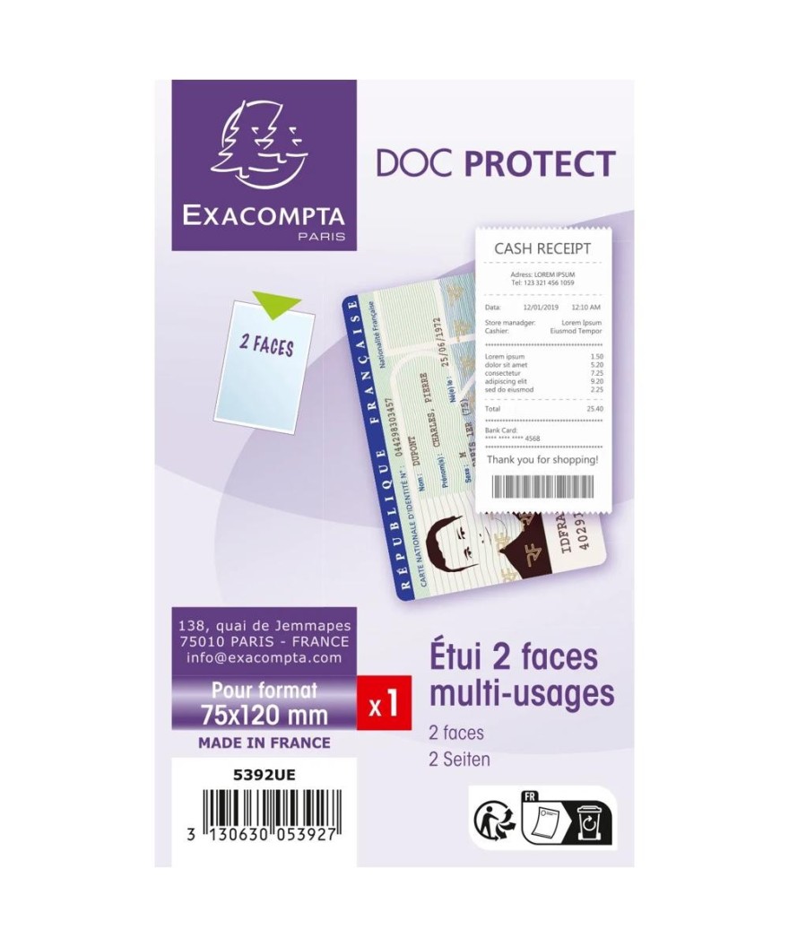 Etui Protection PVC 2 faces multi usage