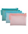 Pochette zip EVA A6 Chrom pastel assorti