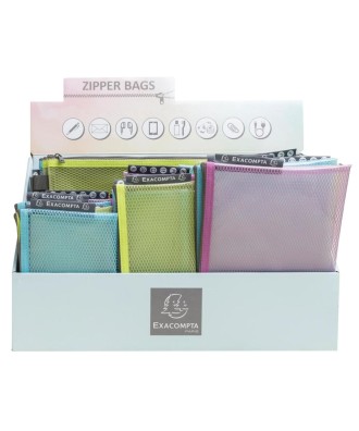 Présentoir 36 Pochettes Zip Pop'NCo