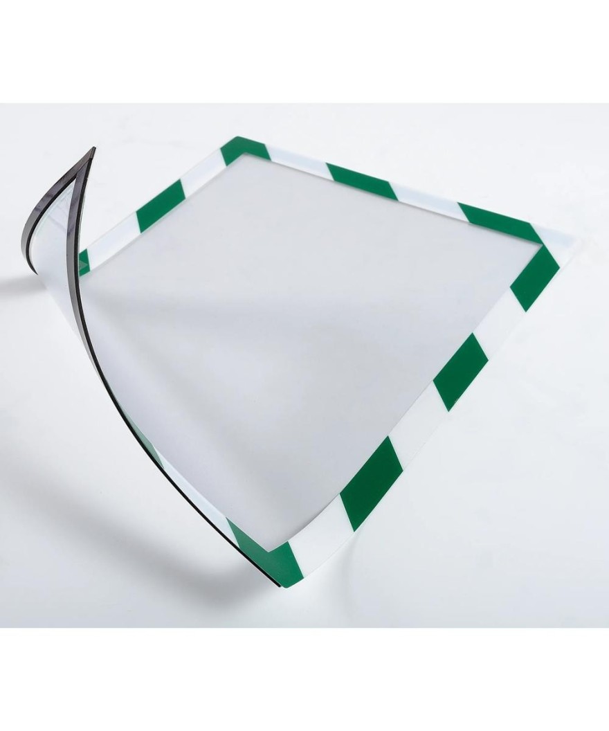 Pochette affichage magnétiq A4 Vert/Blc