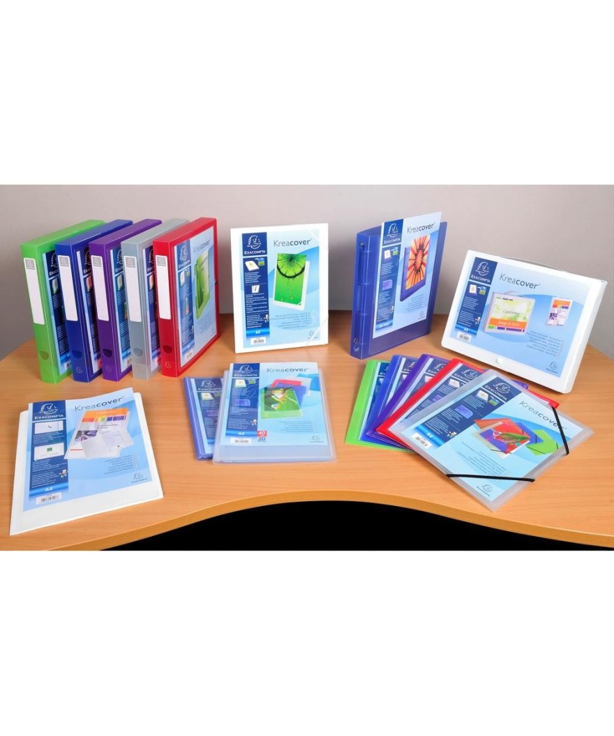 Porte vues 40Vues PP0,8mm Krea Cover Blc