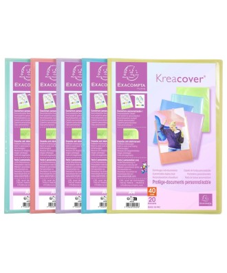 Porte-vues 40V KREACOVER PASTEL ass
