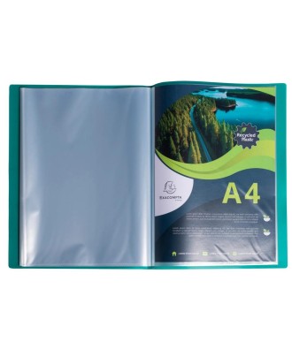 Porte-vues Opak recyc. A4 160 vues ass.