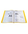 Porte vues PP A4 20 vues Jaune