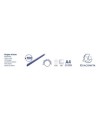 Boite 100 peignes plastique 6mm A4 noir
