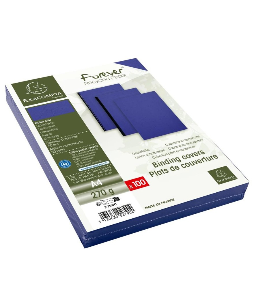 PK 100F FOREVER BLEU foncé A4 270G