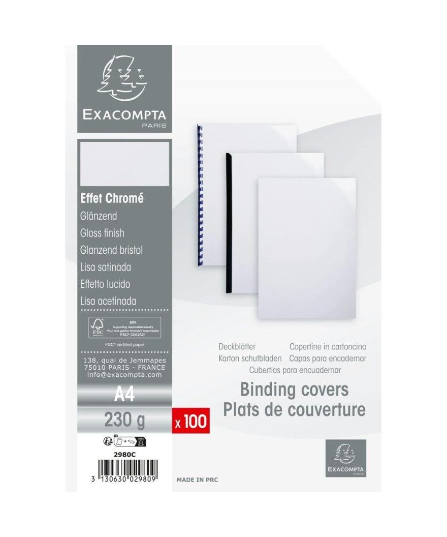 PK 100F CHROME BLANC A4 230G C.5
