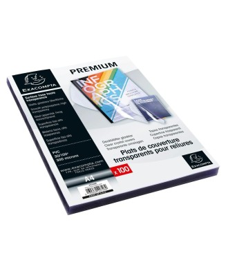 Bte 100 plats A4 PVC Cristal 30/100°