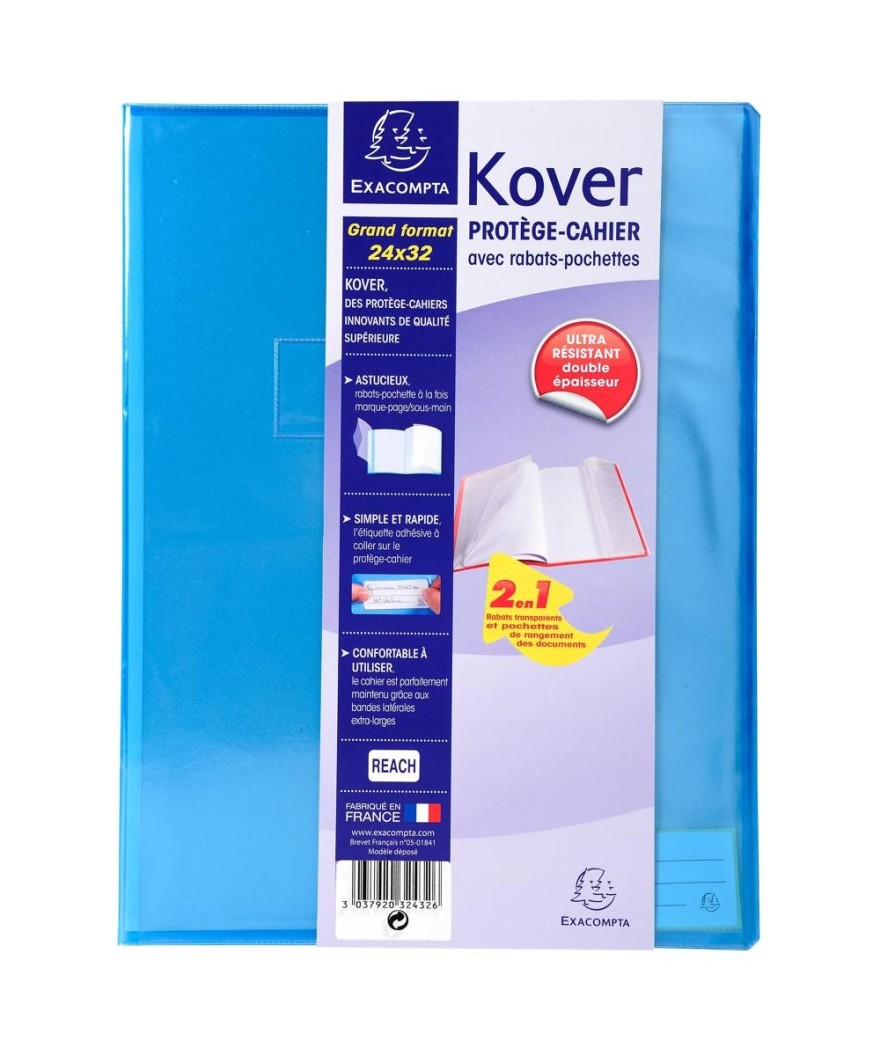 Protège-cahier 240x320 Translucide Ass.