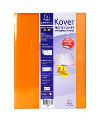 Protège-cahier 240x320 Translucide Ass.