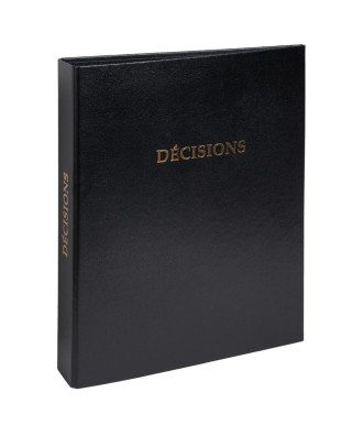 RELIURE REGISTRE DE DECISIONS