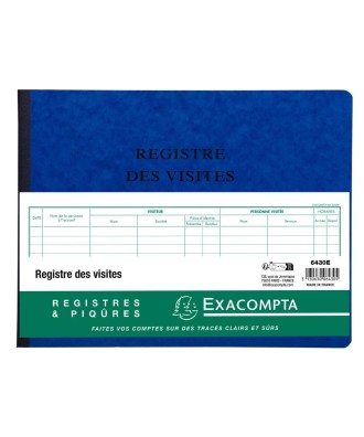 Registre des visites 25x32cm 80 pages