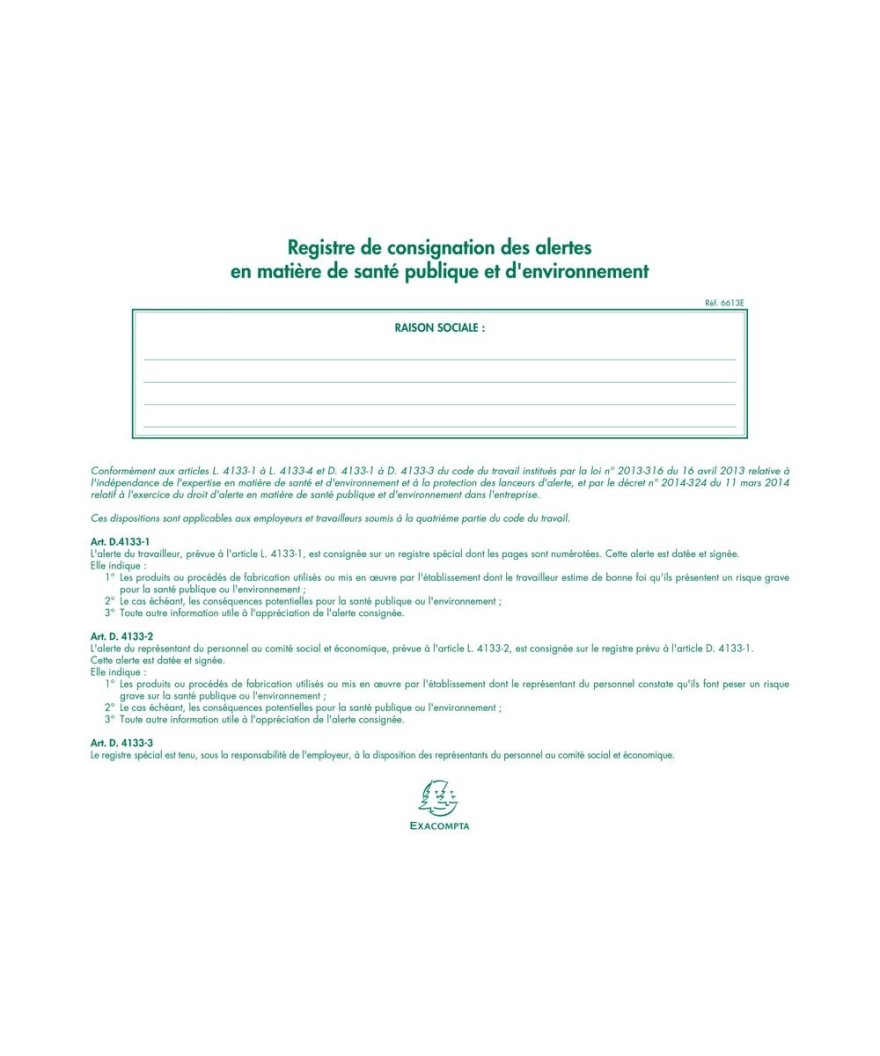 REG.ALERTES SANTE ENVIRONNEM. 24/32 20p