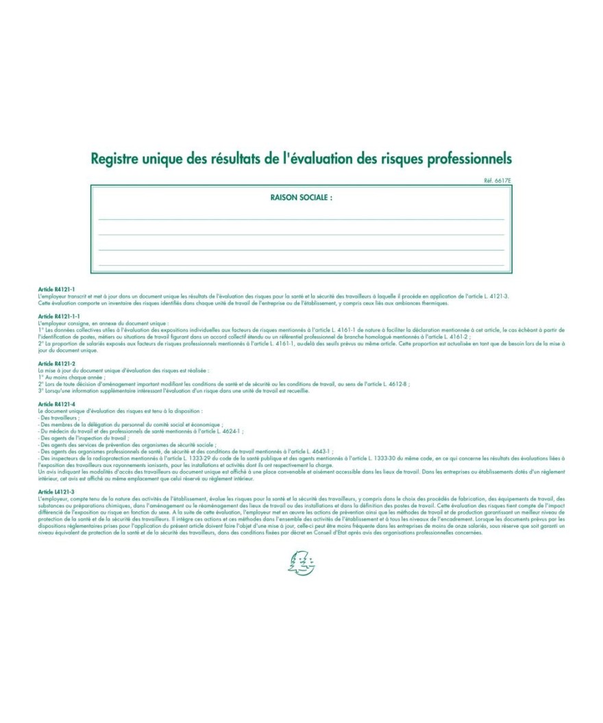 REG.EVALUATION RISQ.PROF. 24X32 60p