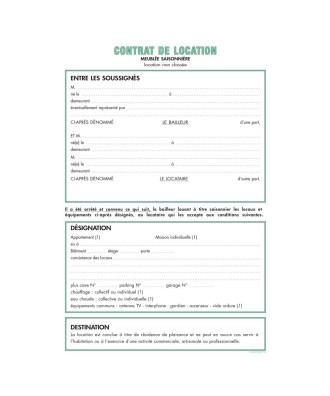 DOSSIER LOCATION SAISONNIÈRE
