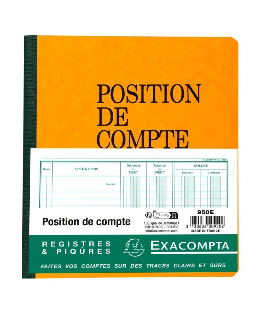 PIQ. POSITION DE COMPTE 21/19 80 PAGES