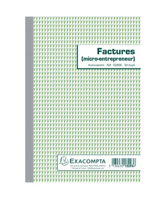 FACTURE MICRO ENTREPRENEUR 21x14.8 50DA.