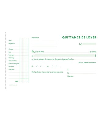 QUITTANCES LOYER 12,5/21 50T A.