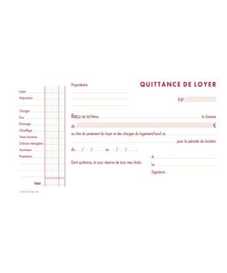 QUITTANCES LOYER 12,5/21 50T A.