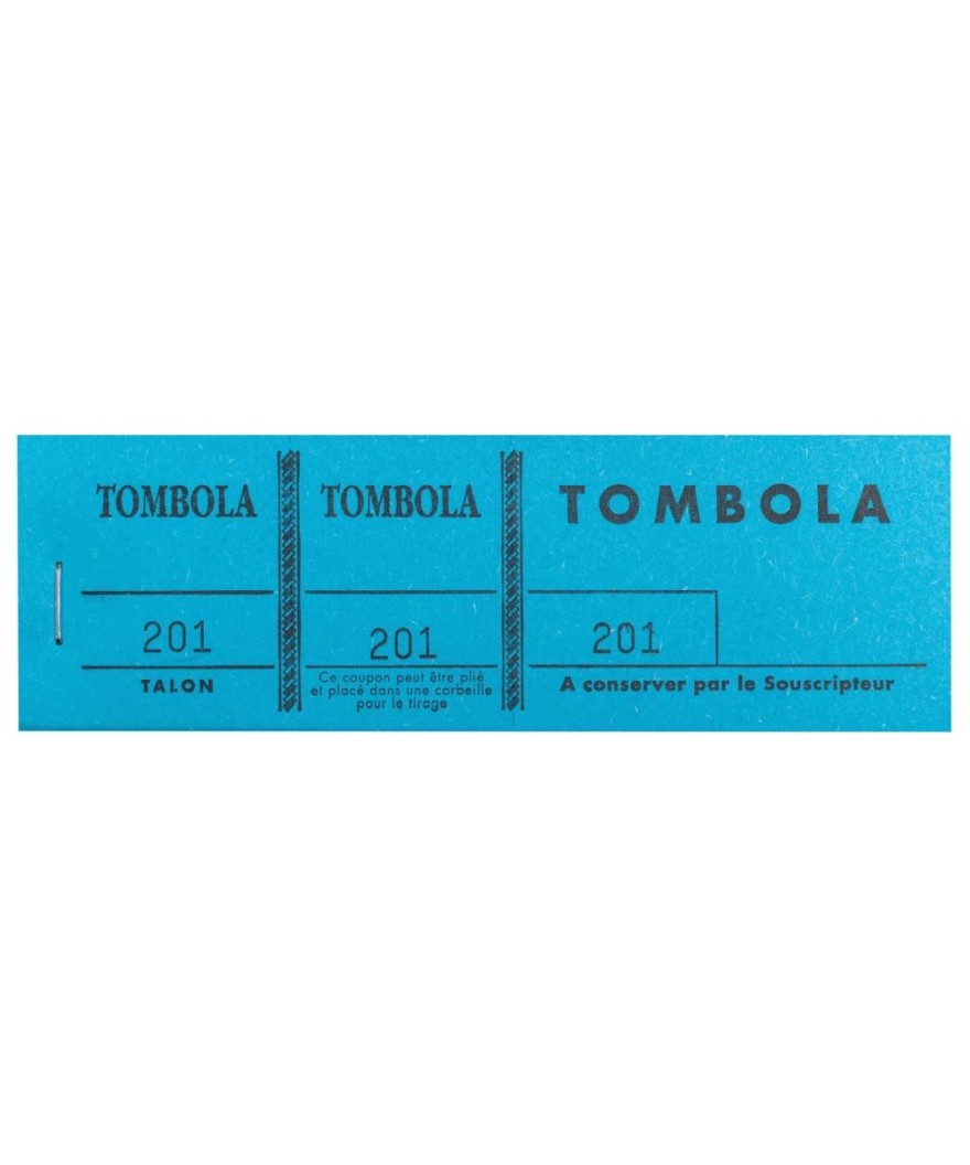Bloc Tombola 3Vol.couleurs 4,8X15 Ass.