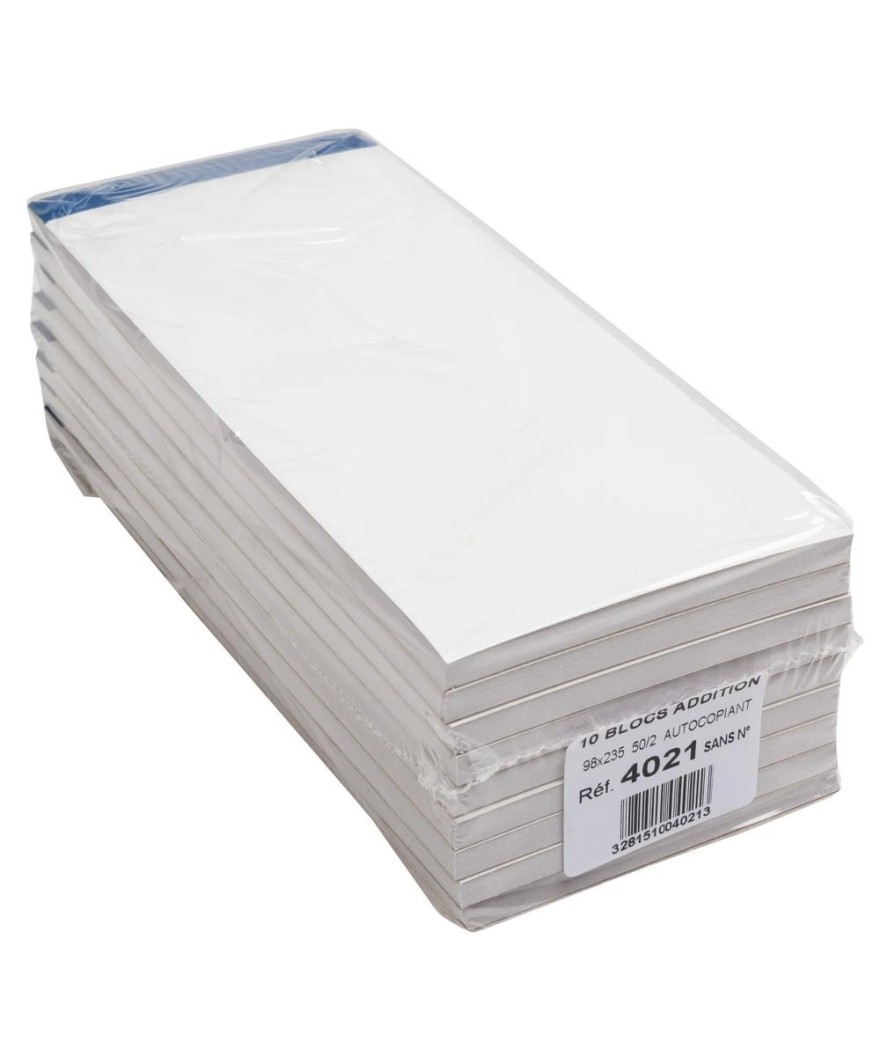 Bloc Addition 98x235 50f. Dupli sans num