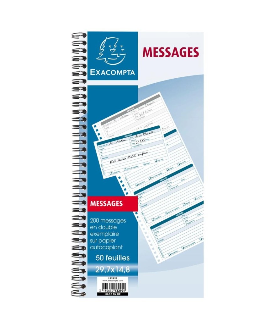 BLOCS MESSAGES SPIR. 29.7X14.8 50D A.