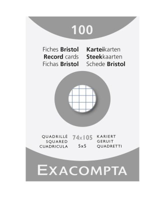 ETUI 100 F.BRISTOL BLANC 74/105 5X5