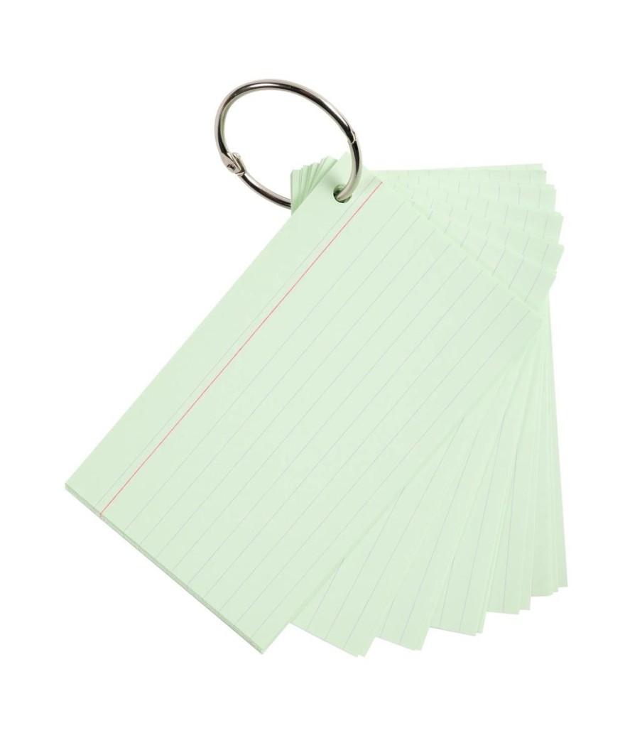 50 Flashcards bristol A6 lignées 5 ass.