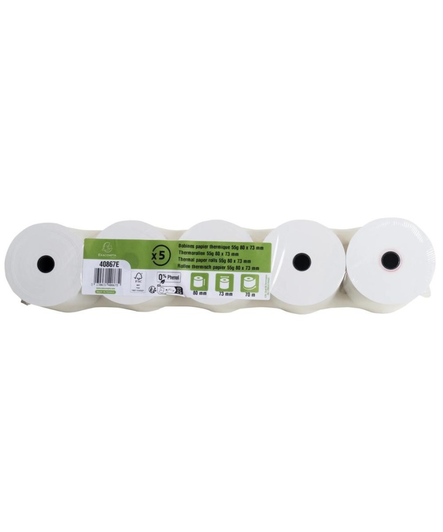 Bobine therm 55g 80x73mm-70m sPh(par 5)