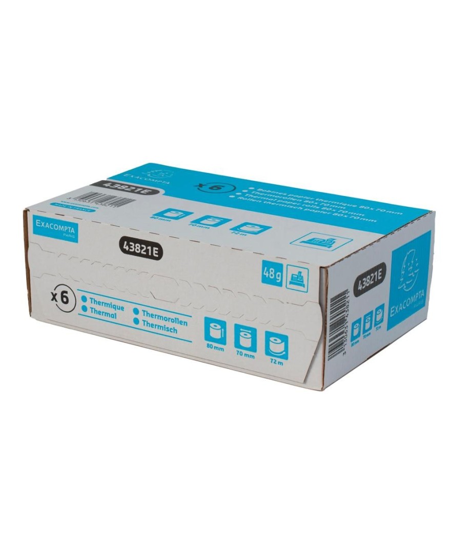 Bob 1pli therm 48g 80x70mm-72m (boite 6)