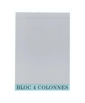 BLOC COMPTABLE 29,7/21 4 Col. 70Fls.