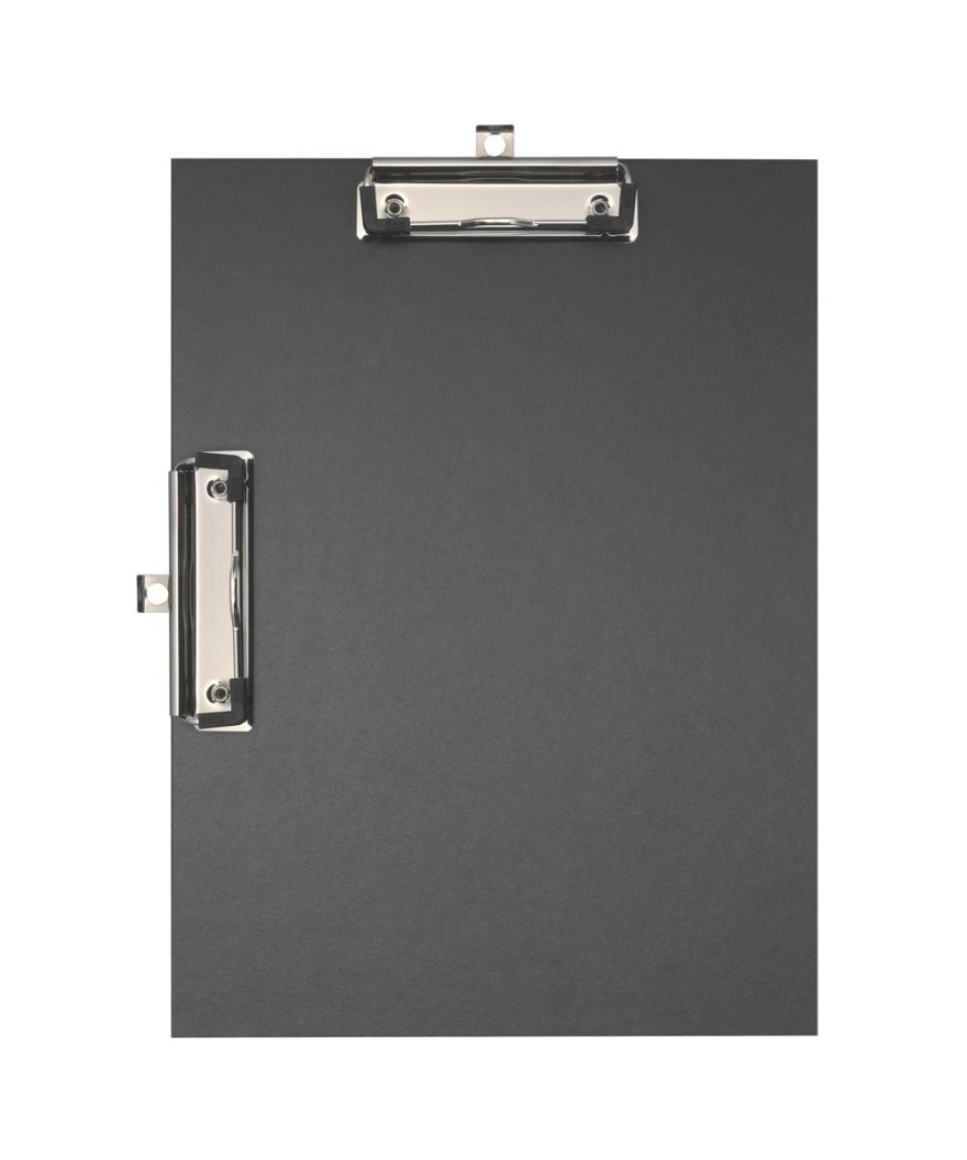 Porte-bloc double clips papier A4 noir