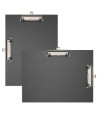 Porte-bloc double clips papier A4 noir