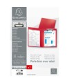 Porte-bloc à rabat papier enduit A4rouge