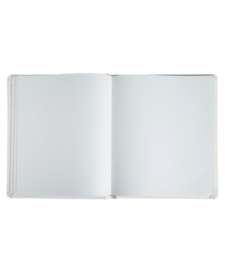 Livre d'or cuir Alpille 26X22 blanc +/t